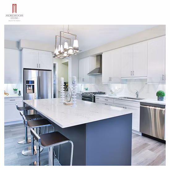 Artificial Man Made Engineered White Black Gray Grey Brown Marble Look Quartz Stone Slab Countertop From Foshan Supplier Manufacturer