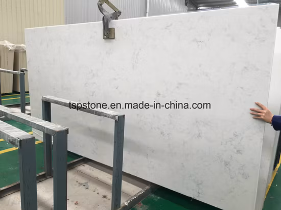 Carrara White Engineered Quartz Stone Slab for Wholesales