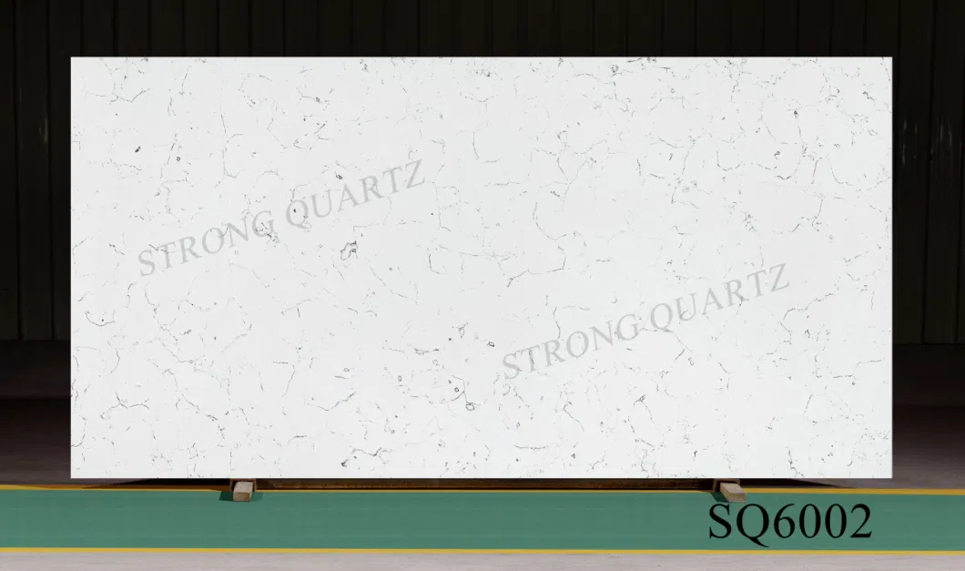 Engineered Quartz Slab Pure Color Man-Made Stone for Countertops with Solid Surface