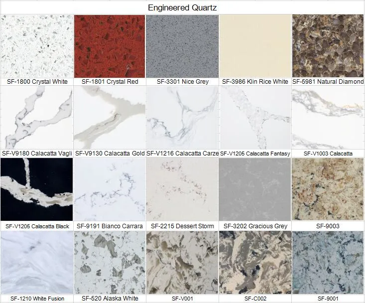 Artificial Stone polished/honed black/white/beige SF-1002 sparkling white quartz slab for interiors/indoor kitchen/bathroom countertops/vanity