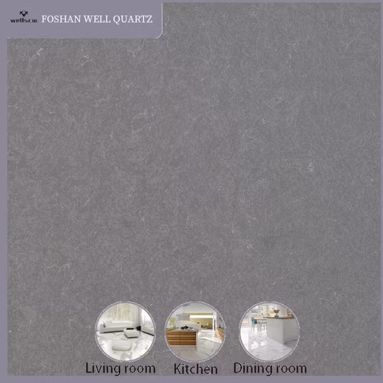 New Design Bathroom Quartz Slabs Artificial Quartz Stone Natural Black Marbl