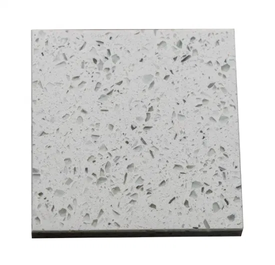 Quartz Slab with Coarse Grains Has Good Strength for Kitchen Countertop