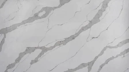 Calacatta Quartz Stone Slab with Natural Veins