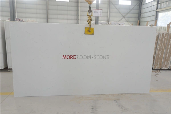 China Price Carrara White Marble Quartz Stone Slab