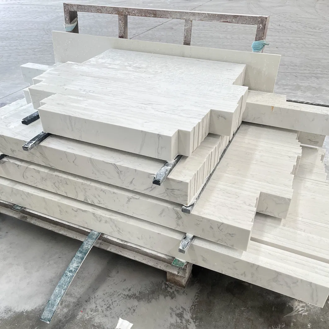 Quartz Artificial Stone Slab Countertop Artificial White Quartz Countertop Quartz Slab Carrara