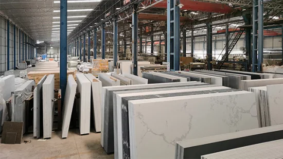Artificial Man Made Engineered White Black Gray Grey Brown Marble Look Quartz Stone Slab Countertop From Foshan Supplier Manufacturer